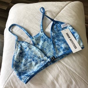 NWT Urban Outfitters Blue Tie Dye Bralette Size XS/S